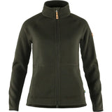 Fjällräven Övik Fleece Zip Sweater W, deep forest