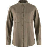 Fjällräven Övik Hemp Shirt LS W, suede brown