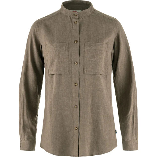 Afbeelding laden in Galerijviewer, Fjällräven Övik Hemp Shirt LS W, suede brown
