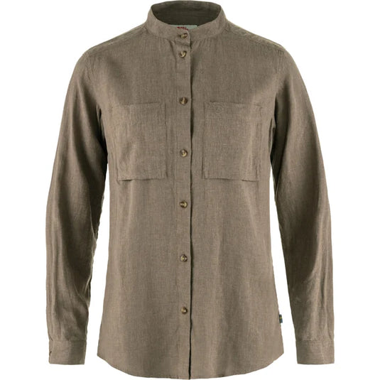 Fjällräven Övik Hemp Shirt LS W, suede brown