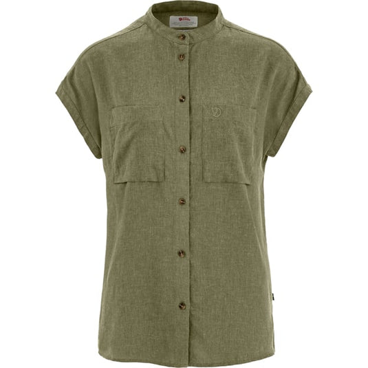 Fjällräven Övik Hemp Shirt SS W, green