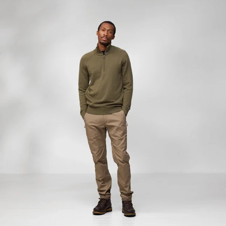 Fjällräven Övik Lite Half Zip, laurel green