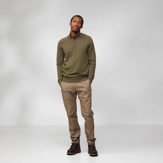 Fjällräven Övik Lite Half Zip, laurel green