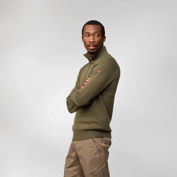 Fjällräven Övik Lite Half Zip, laurel green