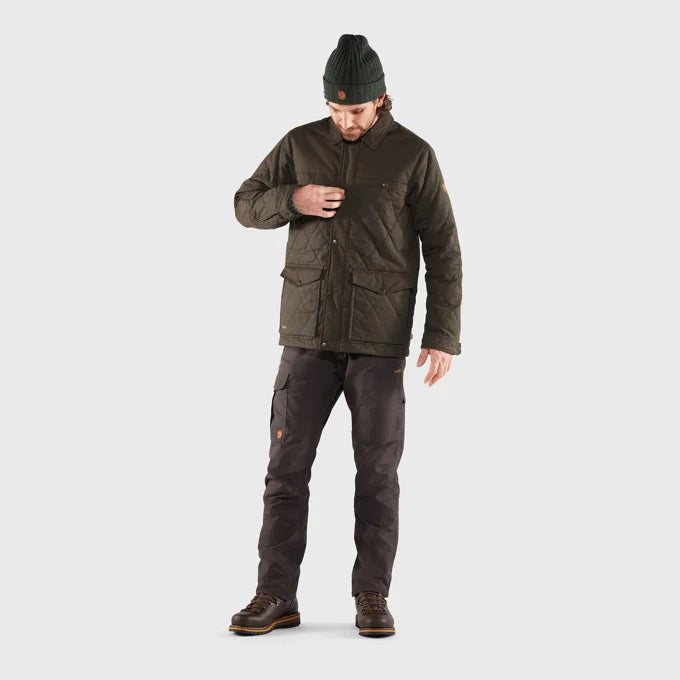 Afbeelding laden in Galerijviewer, Fjällräven Övik Wool Padded Jacket M, dark olive
