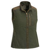Pinewood Nydala Wool Vest, mossgreen/suède brown