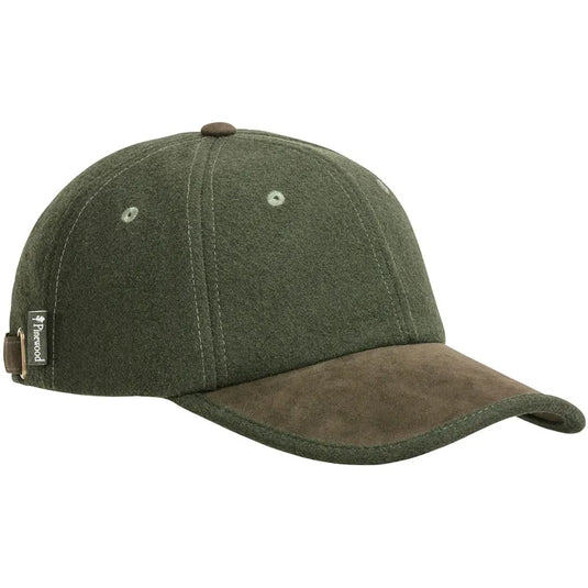 Pinewood Edmonton Exclusive Cap Mosgroen/Suede Bruin - Het Brabants Jachthuis