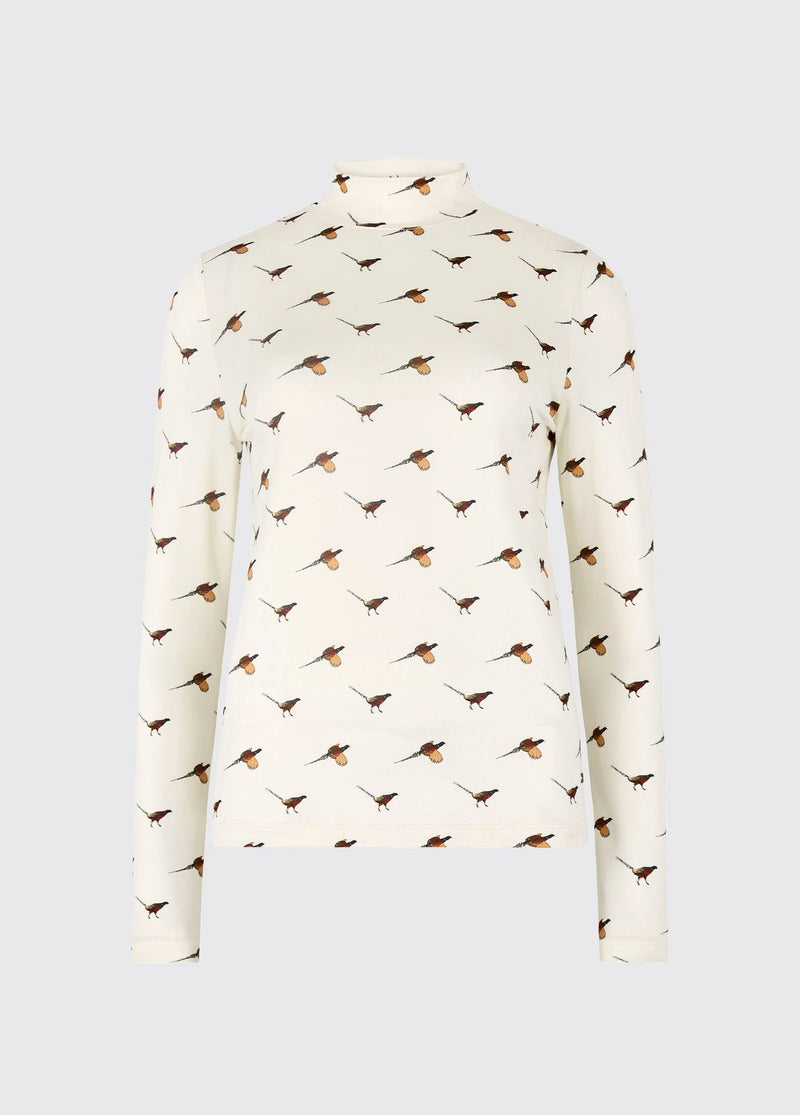 Afbeelding laden in Galerijviewer, Dubarry Reynolds Dames Mock Neck Top, cream
