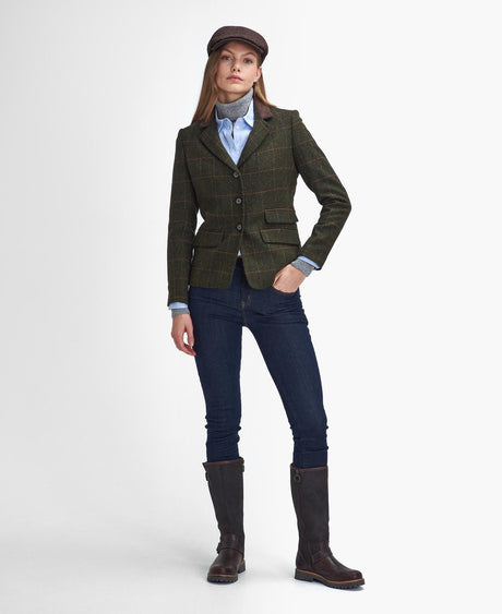 Barbour Robinson Tailored Jacket, herringbone with spiced pumpkin