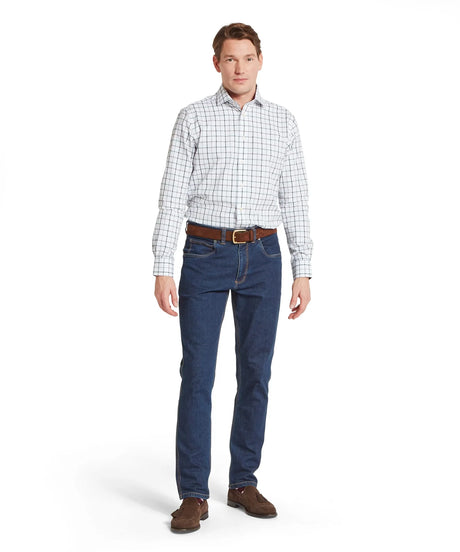 Schöffel Baconsthorpe Tailored Shirt, deep purple check