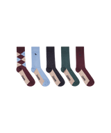 Schöffel Bamboo Sock (Box Of 5) Heren, argyle pattern mix