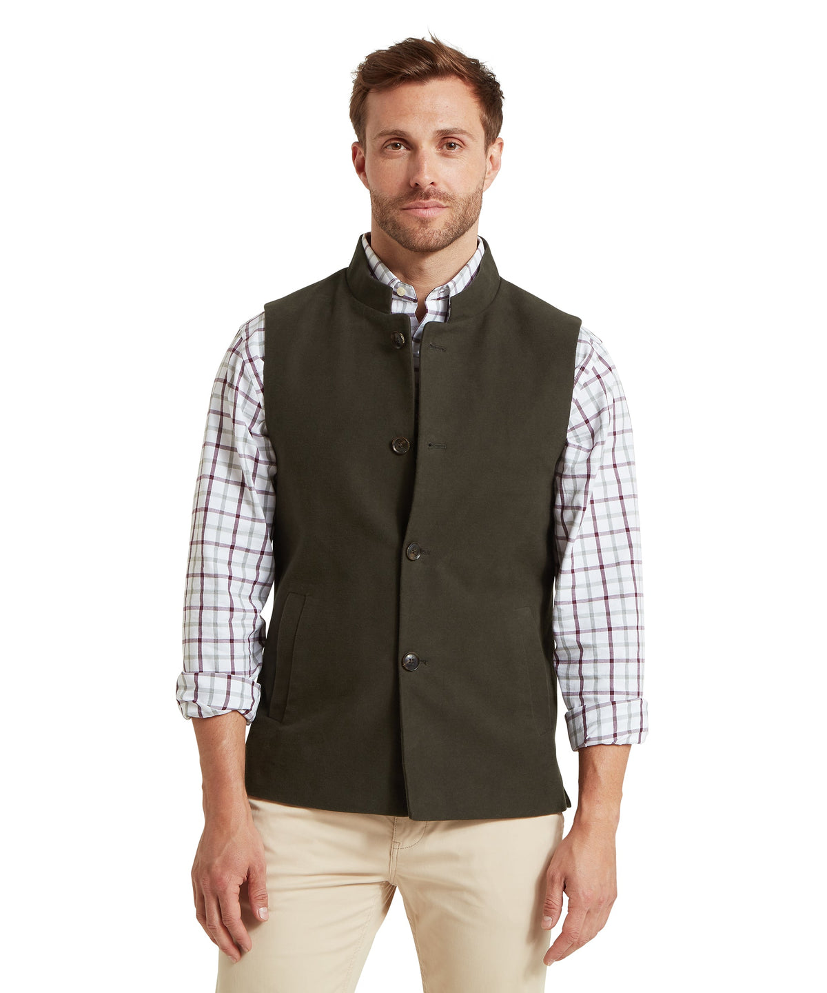 Schöffel Barnsdale Nehru Waistcoat Heren, forest