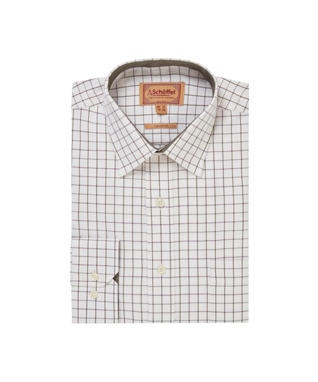 Schöffel Burnham Tattersall Classic Shirt Heren, blueberry tattersall
