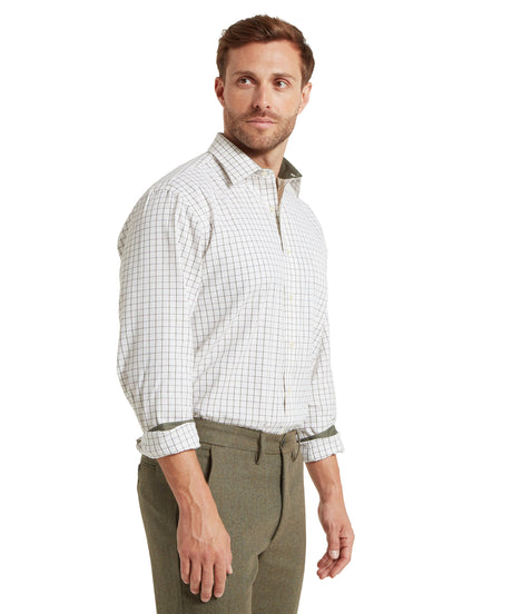 Schöffel Burnham Tattersall Classic Shirt Heren, blueberry tattersall