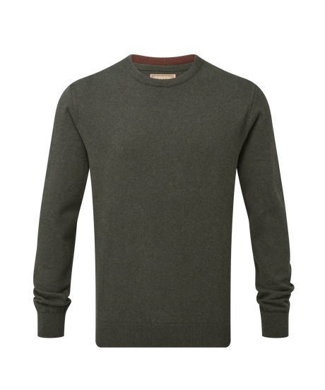 Schöffel Calton Cotton Cashmere Crew Jumper, loden green