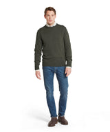 Schöffel Calton Cotton Cashmere Crew Jumper, loden green