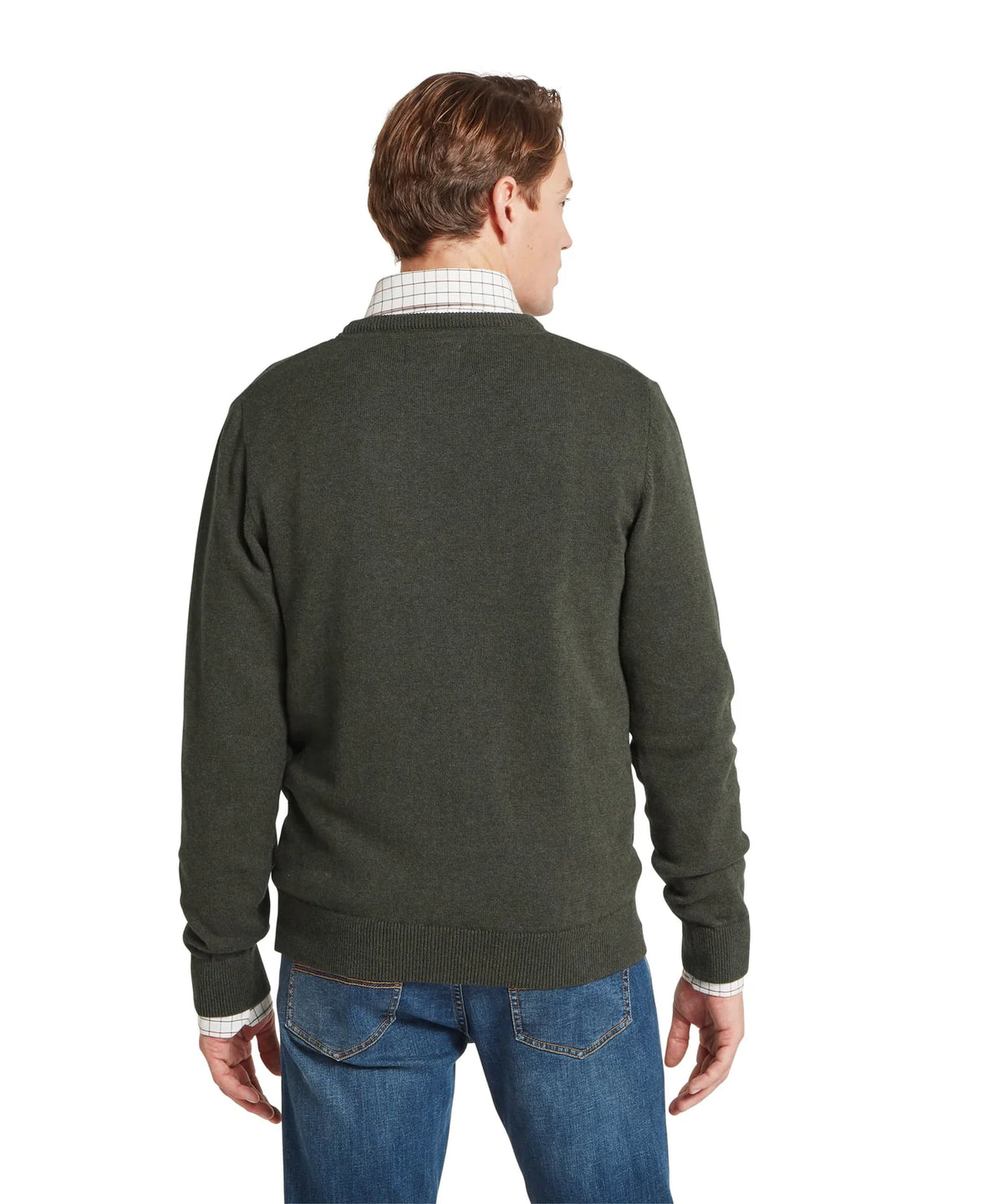 Schöffel Calton Cotton Cashmere Crew Jumper, loden green