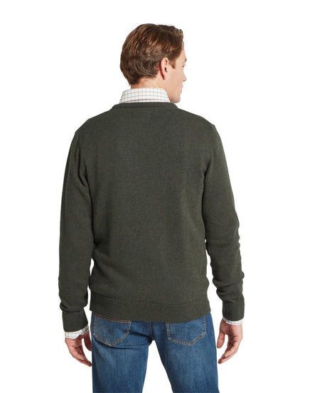 Schöffel Calton Cotton Cashmere Crew Jumper, loden green