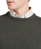 Schöffel Calton Cotton Cashmere Crew Jumper, loden green