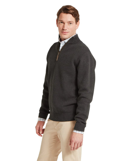 Schöffel Marlow Quarter Zip Jumper Heren, charcoal