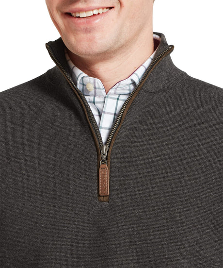 Schöffel Marlow Quarter Zip Jumper Heren, charcoal
