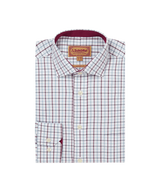 Schöffel Milton Tailored Shirt, port/lake blue check