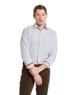 Schöffel Milton Tailored Shirt, port/lake blue check