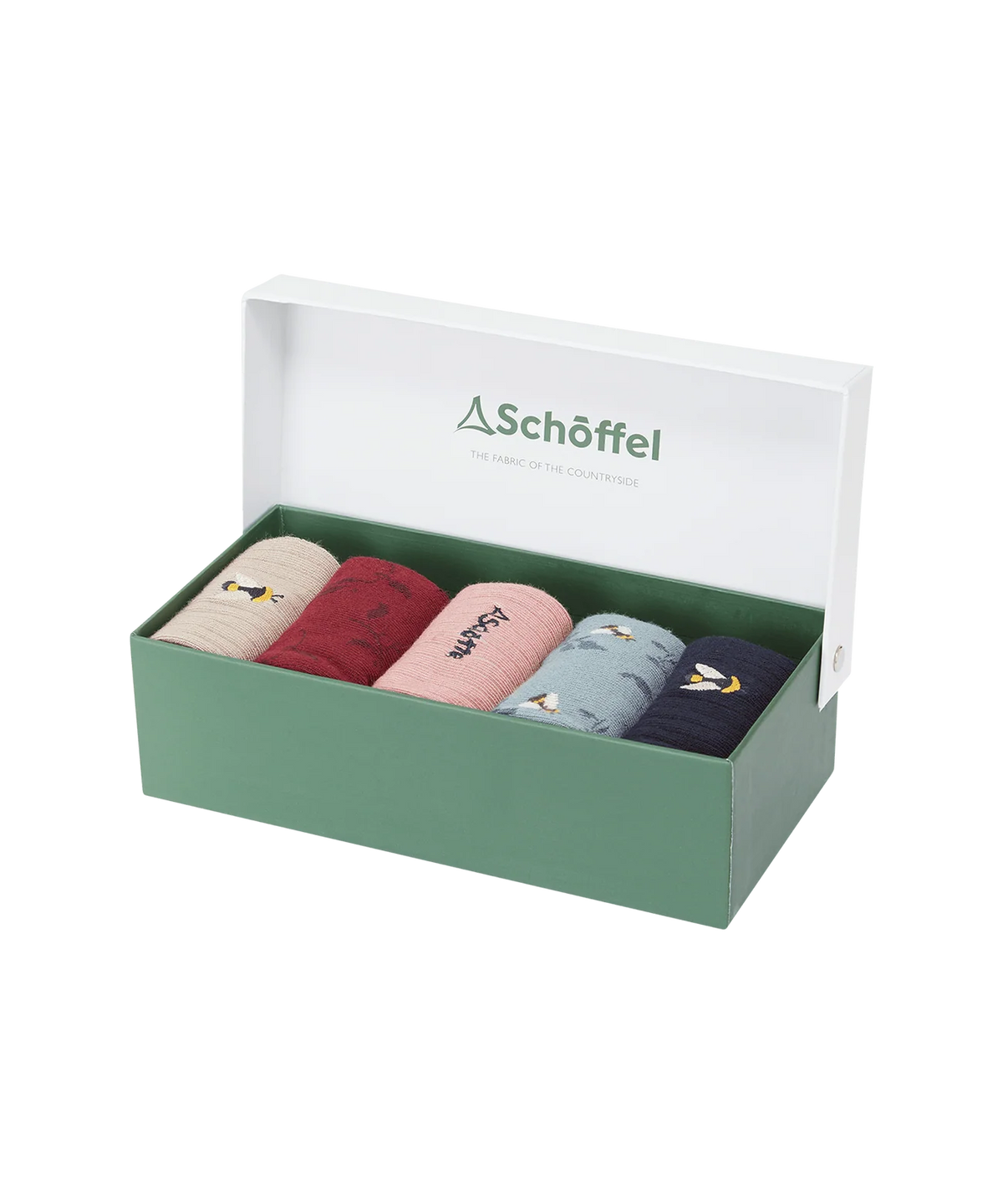 Schöffel Women's Bamboo Sock (Box Of 5), bee mix