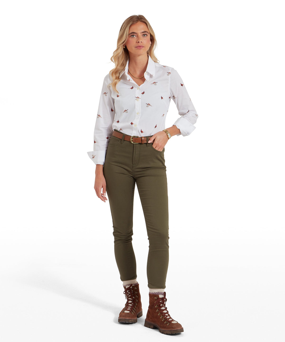 Schöffel Norfolk Shirt Dames, pheasant print