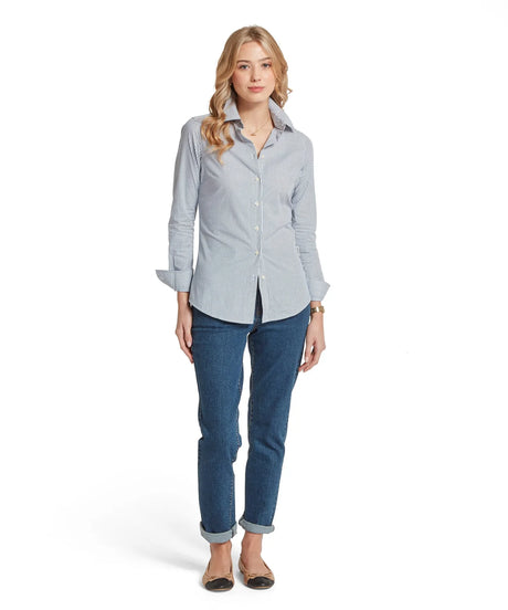 Schöffel Norfolk Shirt, force blue stripe