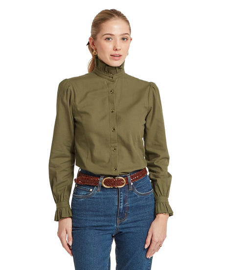 Schöffel Sheringham Shirt, dark khaki green