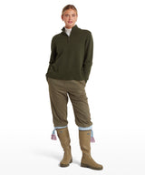 Schöffel Thoralby 1/4 Zip Jumper Dames, loden