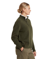 Schöffel Thoralby 1/4 Zip Jumper Dames, loden