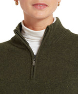 Schöffel Thoralby 1/4 Zip Jumper Dames, loden