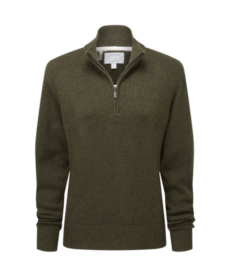 Schöffel Thoralby 1/4 Zip Jumper Dames, loden