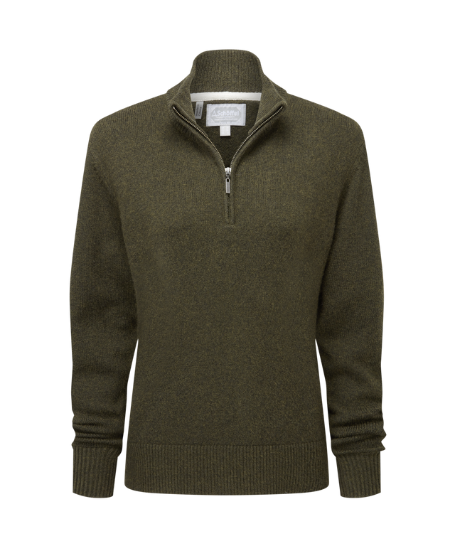 Schöffel Thoralby 1/4 Zip Jumper Dames, loden