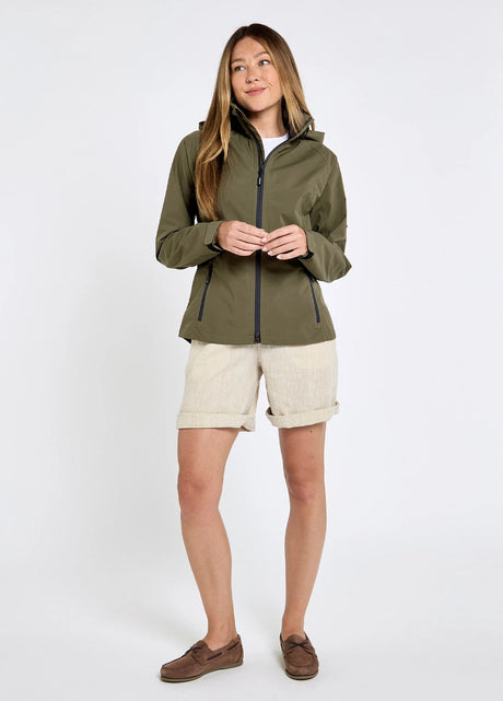 Dubarry Seamills Lichtgewicht Waterdichte dames jas, kelp
