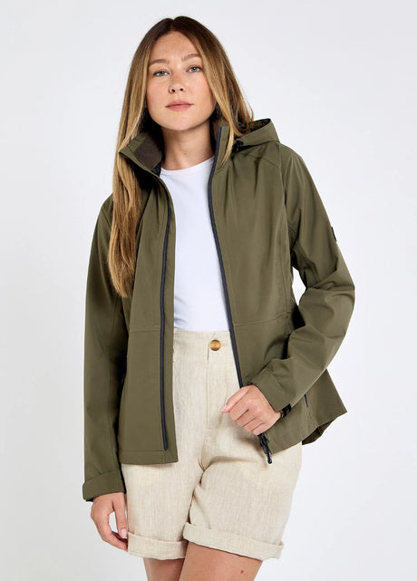 Dubarry Seamills Lichtgewicht Waterdichte dames jas, kelp