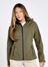 Dubarry Seamills Lichtgewicht Waterdichte dames jas, kelp