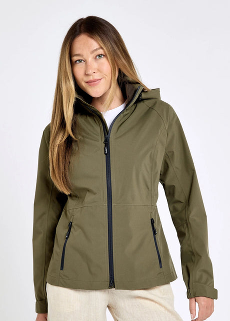 Dubarry Seamills Lichtgewicht Waterdichte dames jas, kelp