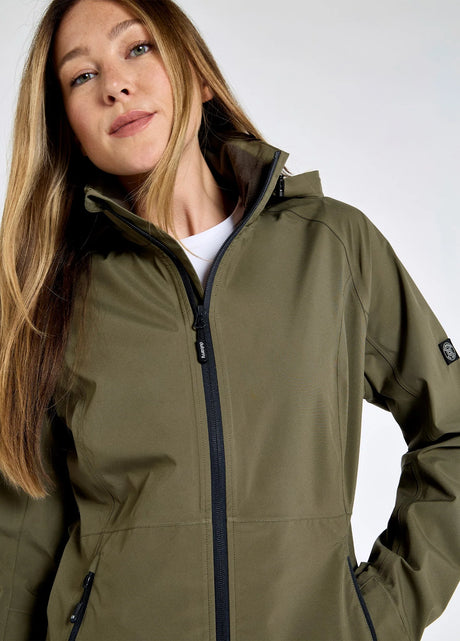 Dubarry Seamills Lichtgewicht Waterdichte dames jas, kelp