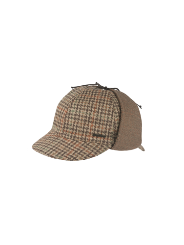 Hatland Sherlock, baseball cap met dubbele klep, beige