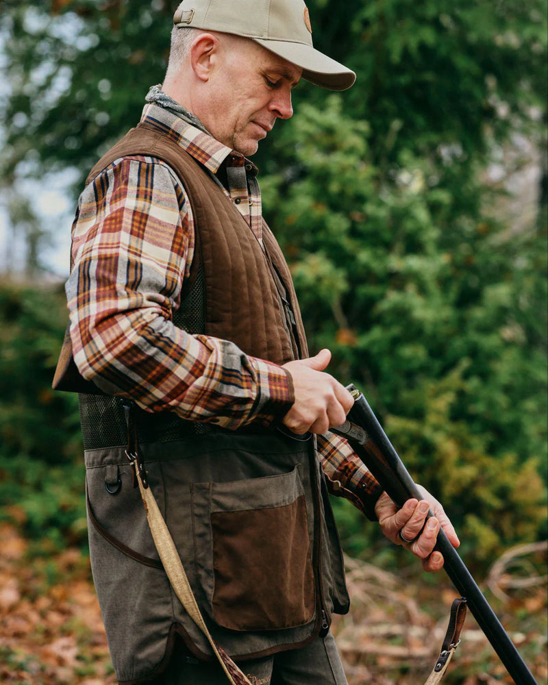 Afbeelding laden in Galerijviewer, Pinewood Shootingvest M&#39;s, suede brown
