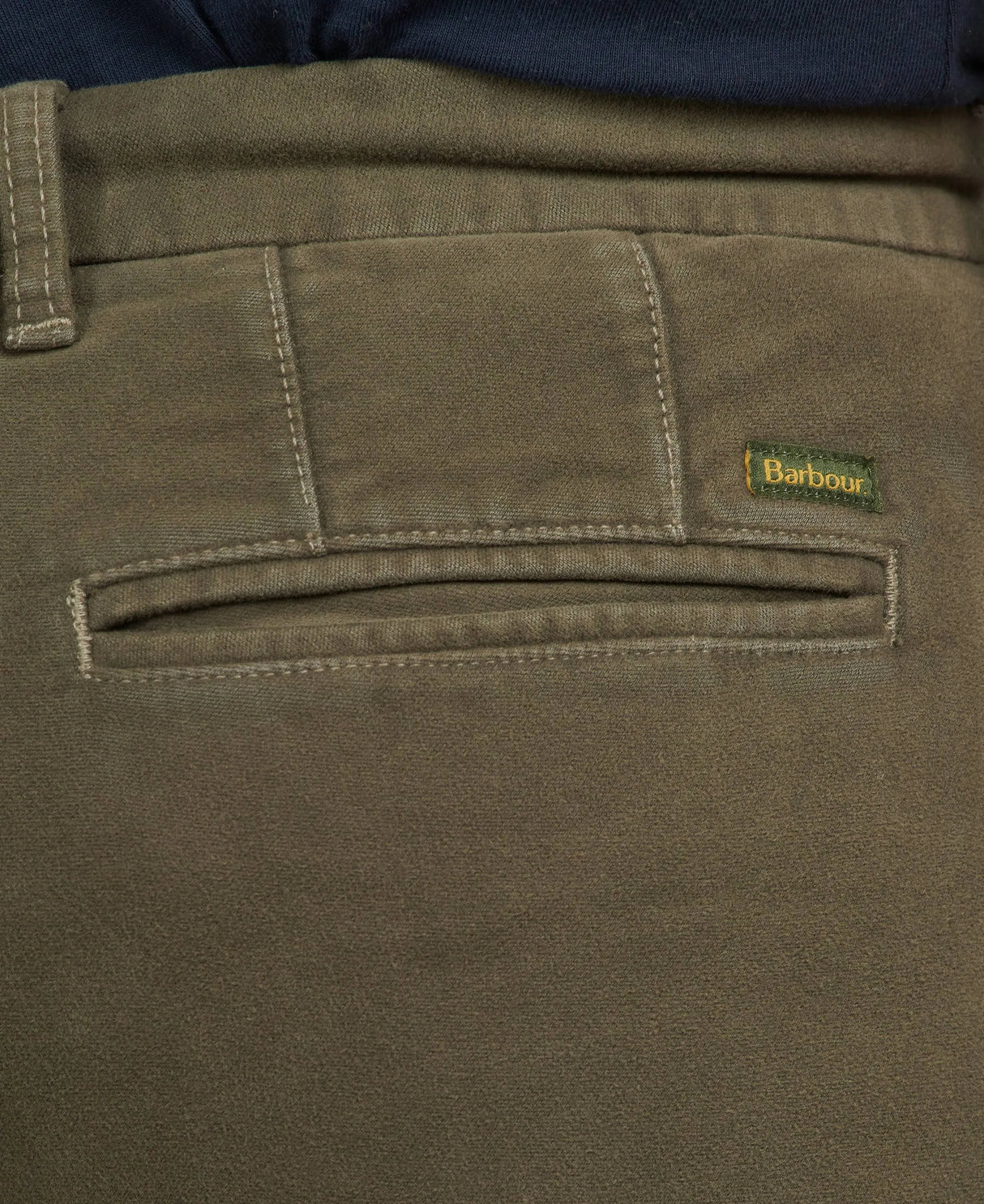 Barbour Neuston Moleskin Trousers, dark olive