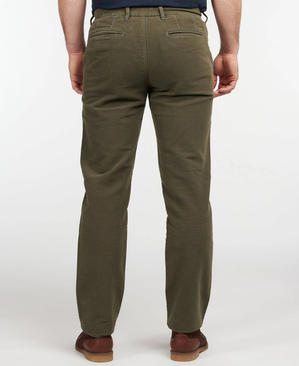 Barbour Neuston Moleskin Trousers, dark olive