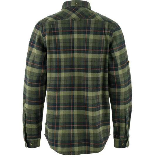 Fjällräven Singi Heavy Flannel Shirt, black/deep forest