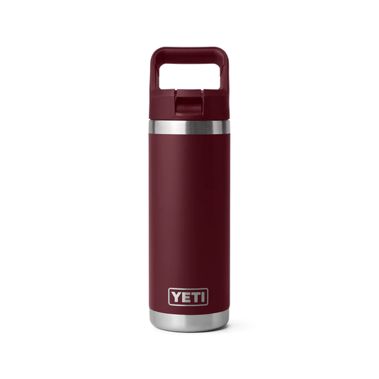 Yeti Rambler Straw Bottle, 18 oz/532 ml, wild vine red