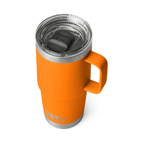 Yeti Rambler met stronghold deksel, reismok, 20 oz/591 ml, king crab orange