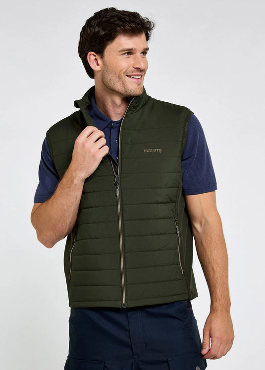 Dubarry Solent Heren Primaloft Bodywarmer, olive