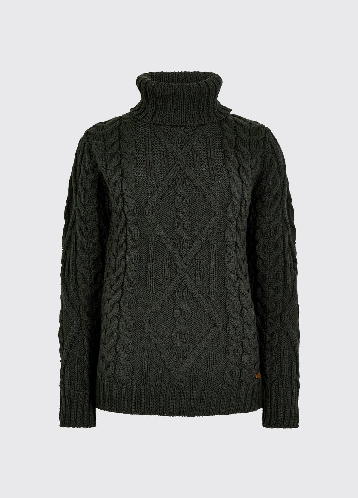Dubarry Somers, dames roll neck trui, olive